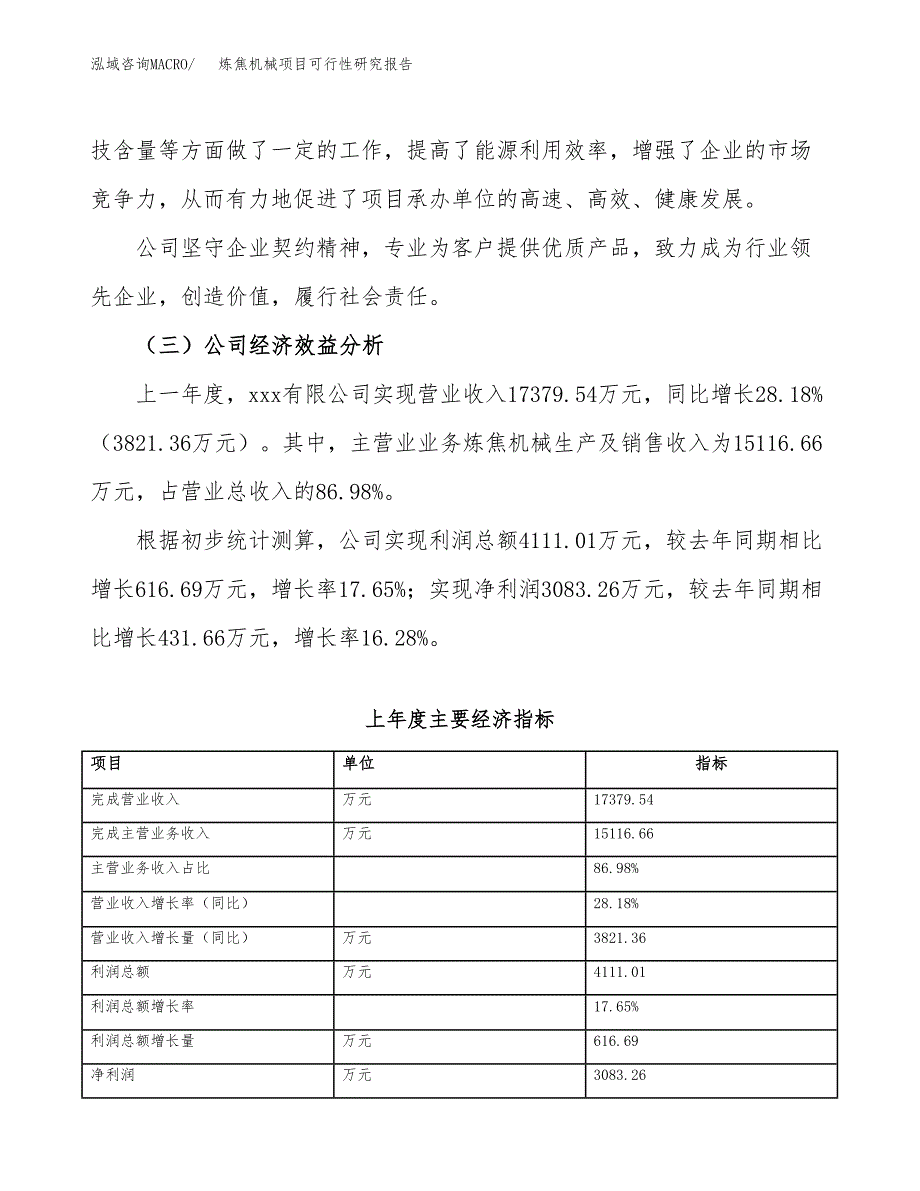 炼焦机械项目可行性研究报告_范文.docx_第4页