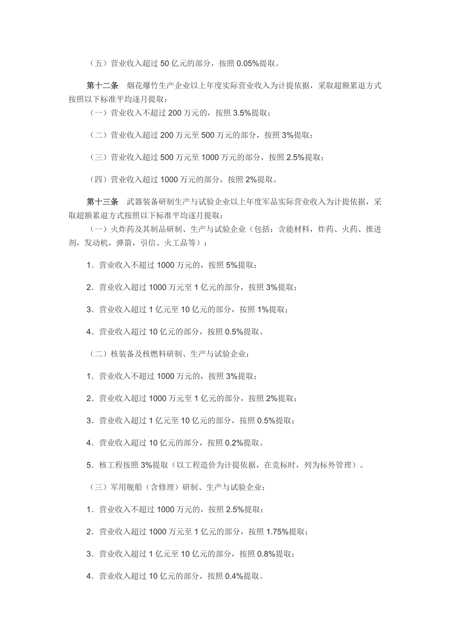 企业安全生产费用提取和使用管理办法61025资料_第4页