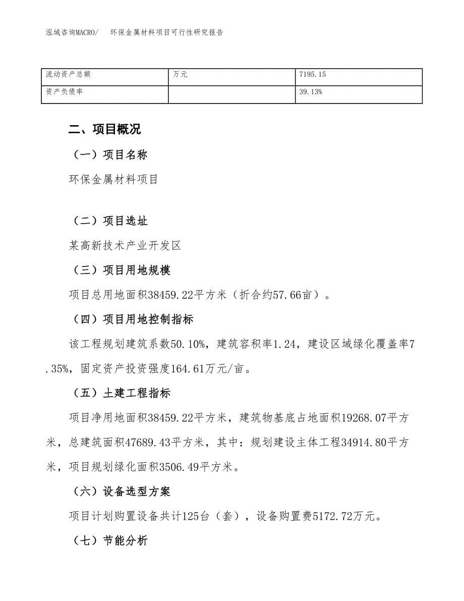 环保金属材料项目可行性研究报告_范文.docx_第5页