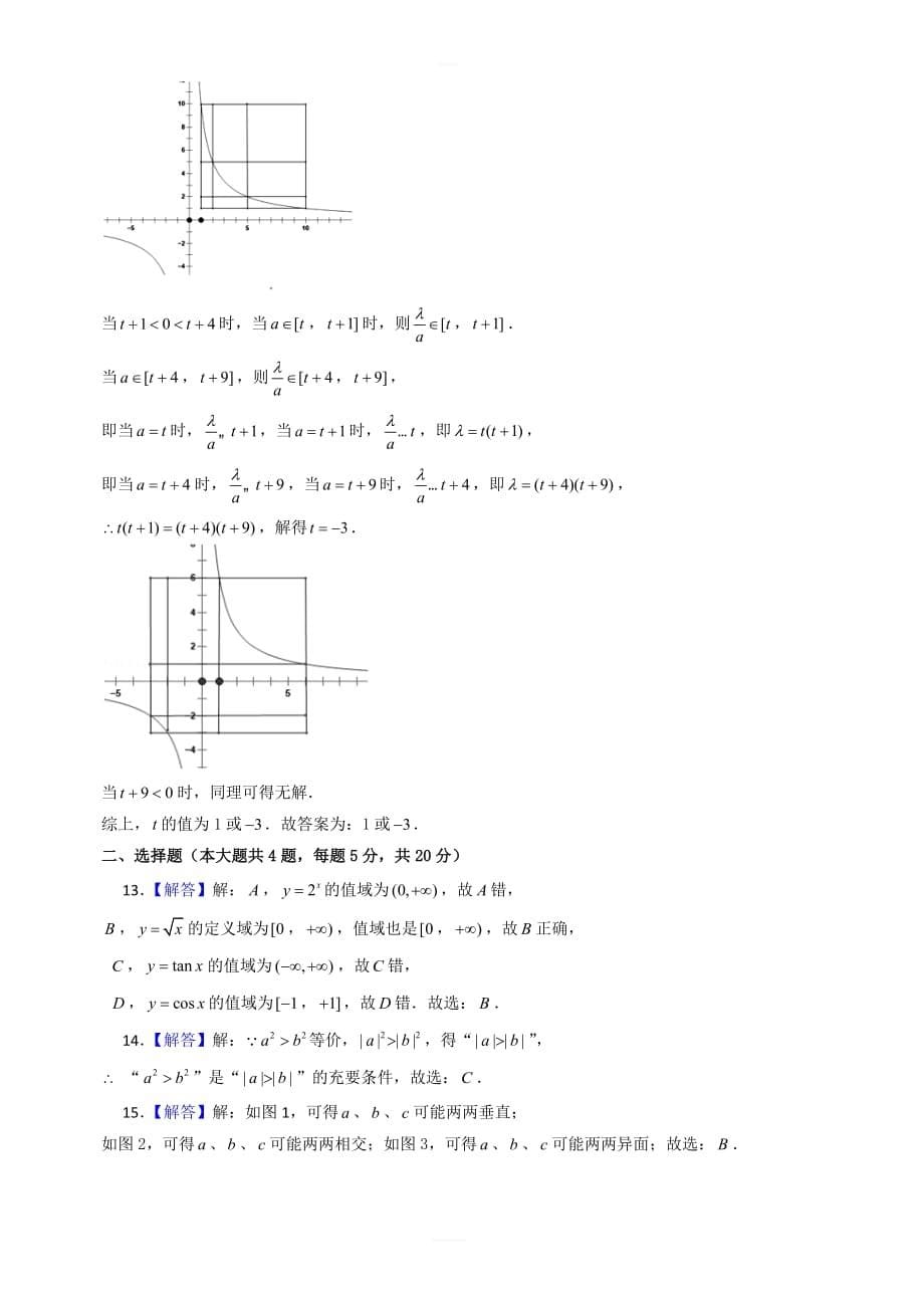 2019年上海卷高考试题文档版含答案_第5页