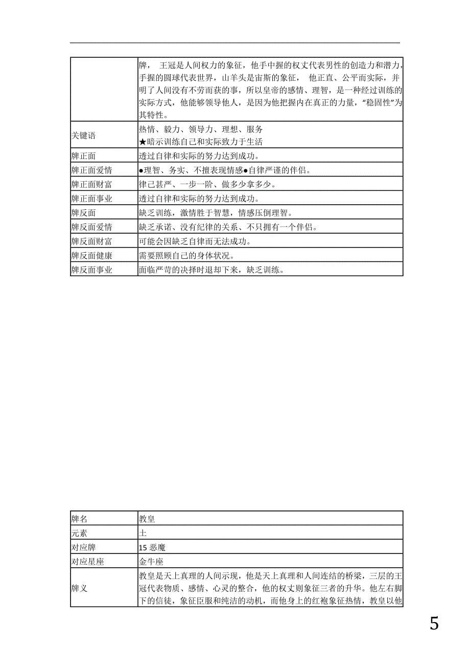 塔罗牌义解释详细资料_第5页