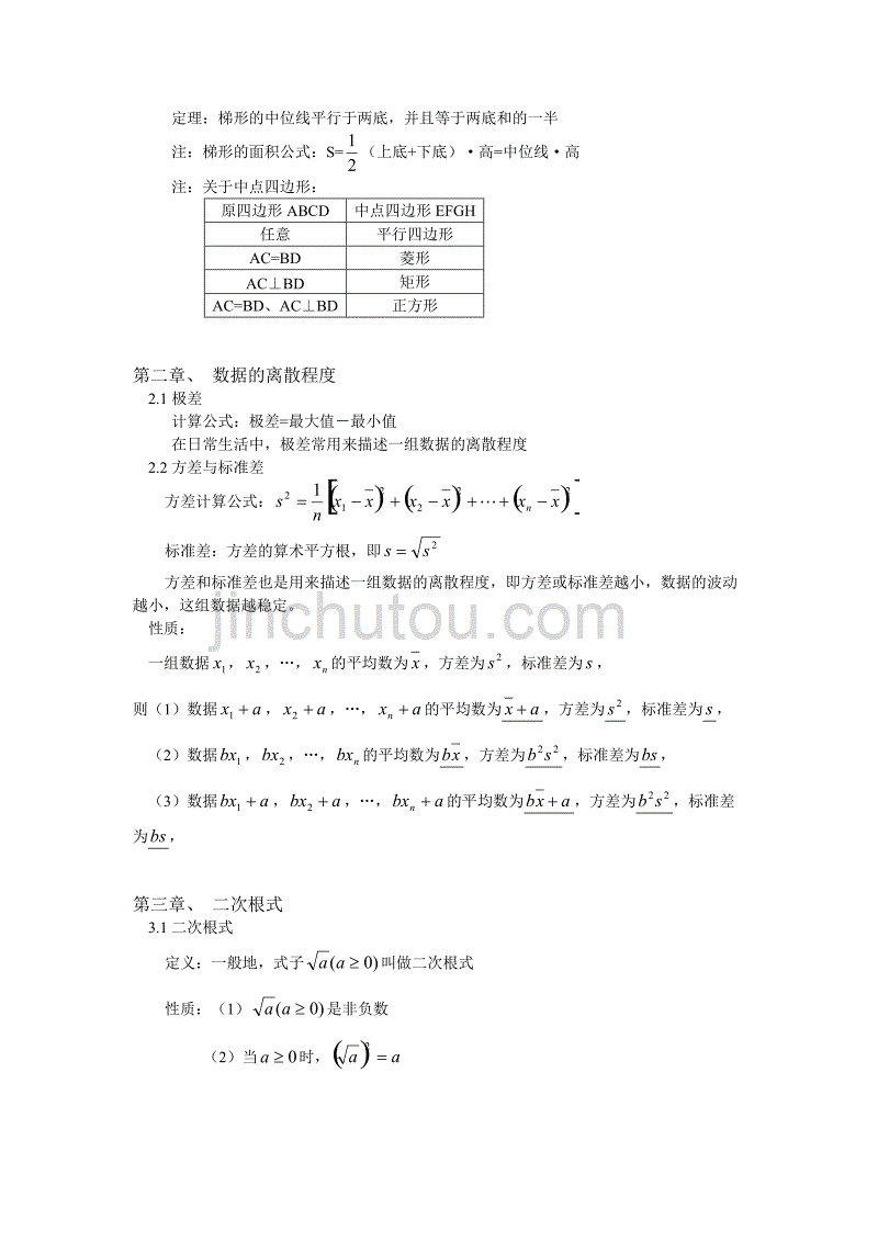 山东初三数学知识点_第2页
