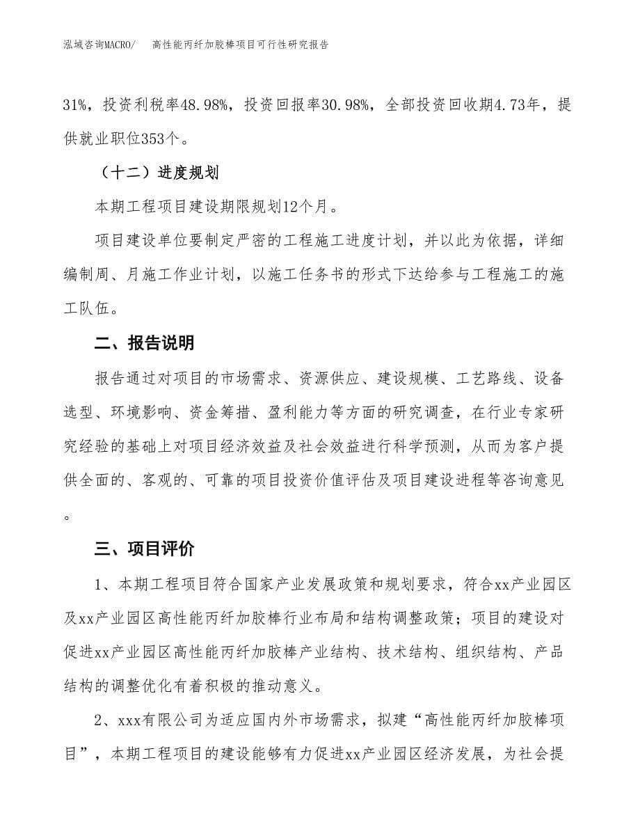 高性能丙纤加胶棒项目可行性研究报告[参考范文].docx_第5页