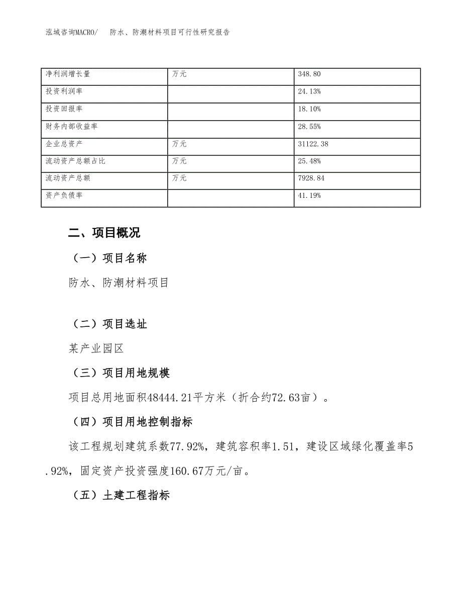 防水、防潮材料项目可行性研究报告_范文.docx_第5页