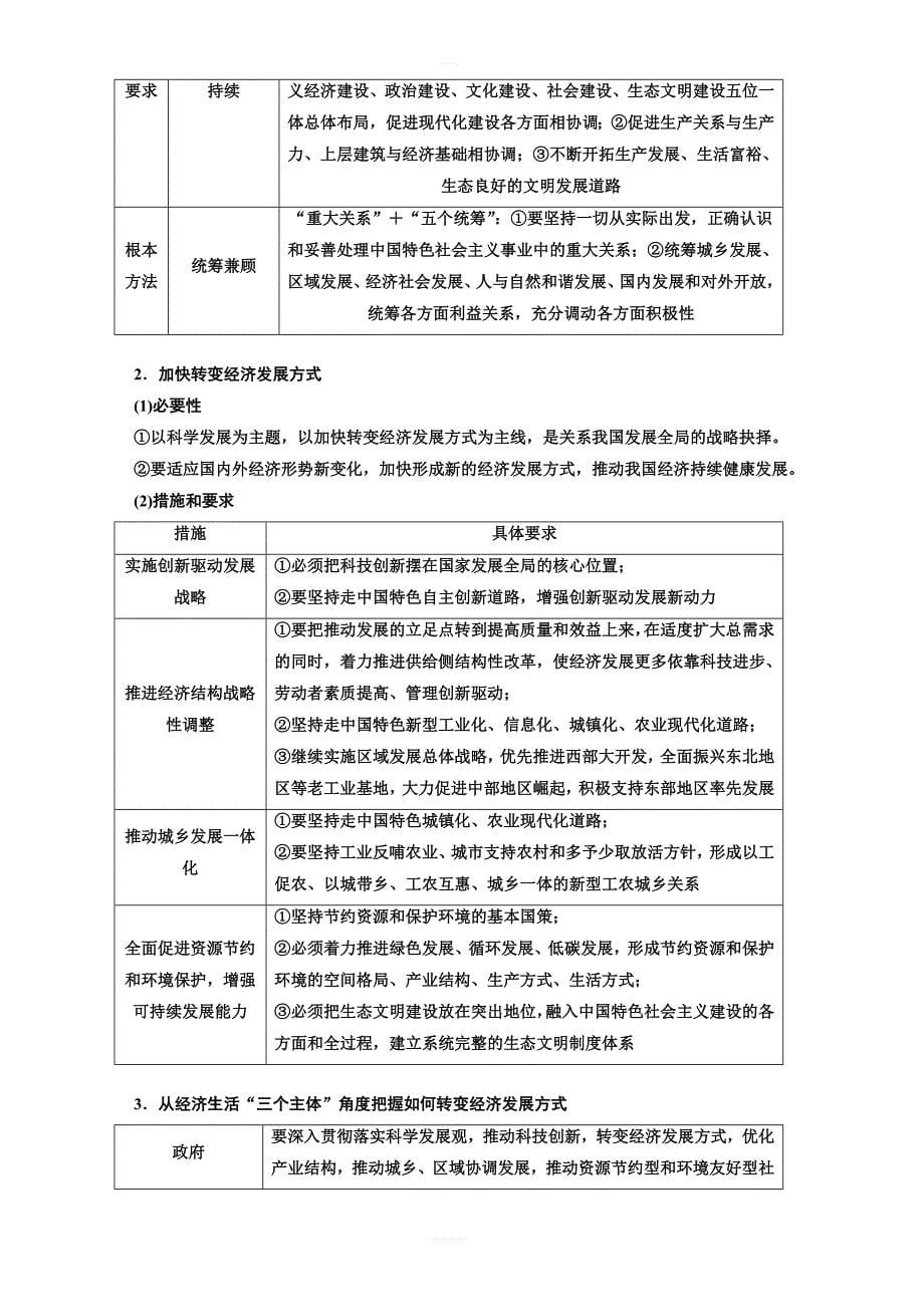 2019版高考政治一轮教师用书：必修1_第十课_科学发展观和小康社会的经济建设_含答案解析_第5页