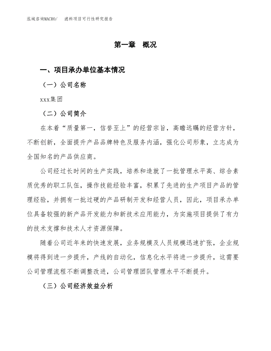 滤料项目可行性研究报告_范文.docx_第3页