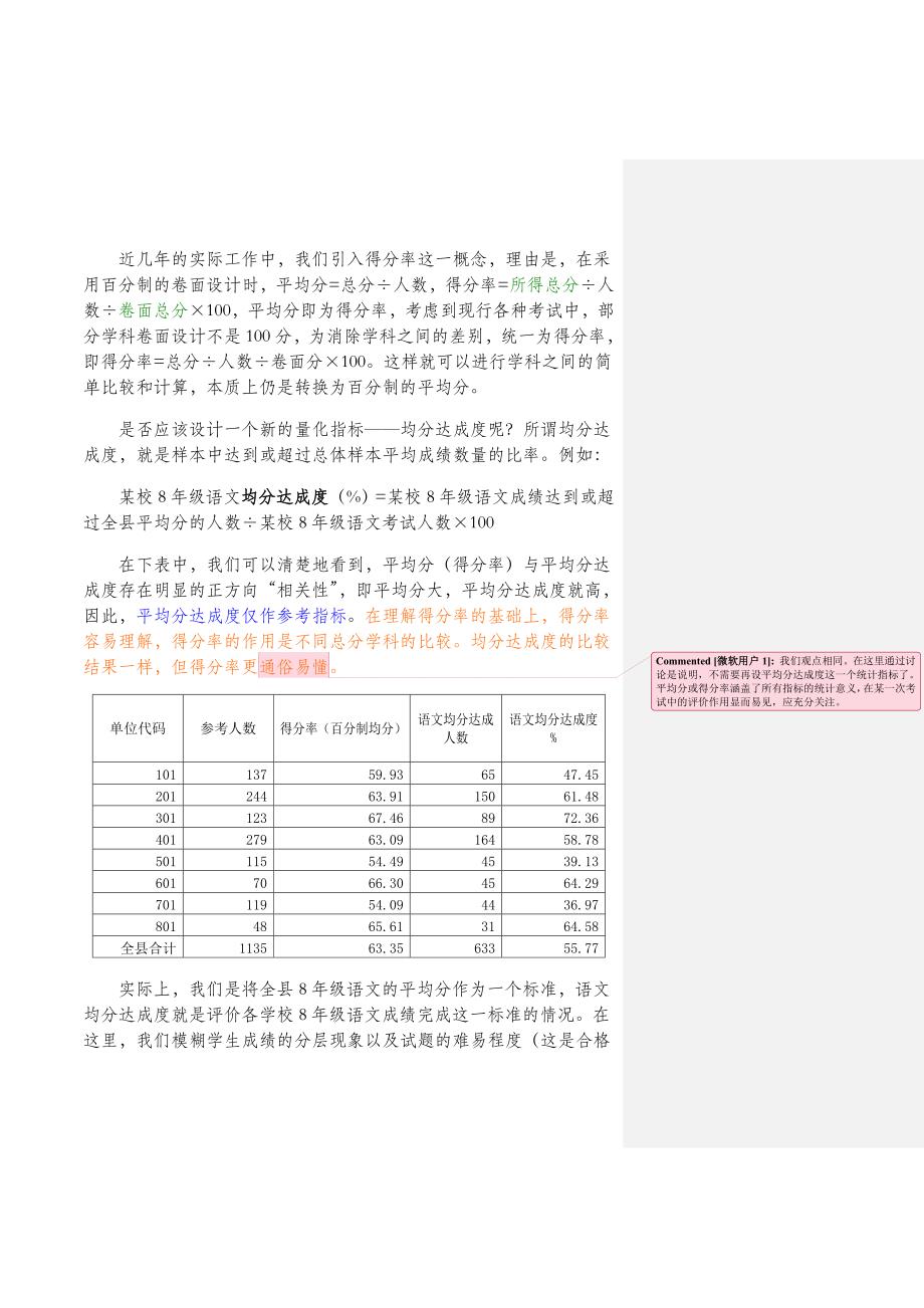 考试成绩统计分析中的理解和思考1_第2页