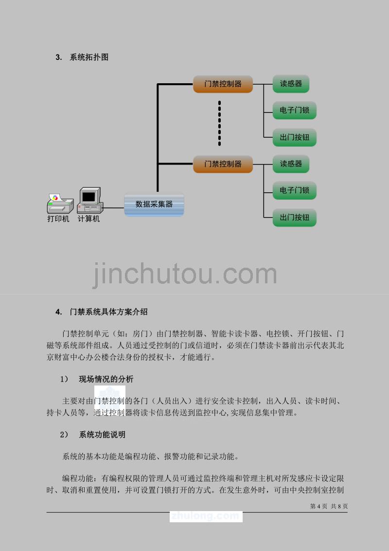 机房门禁管理系统设计方案_第4页