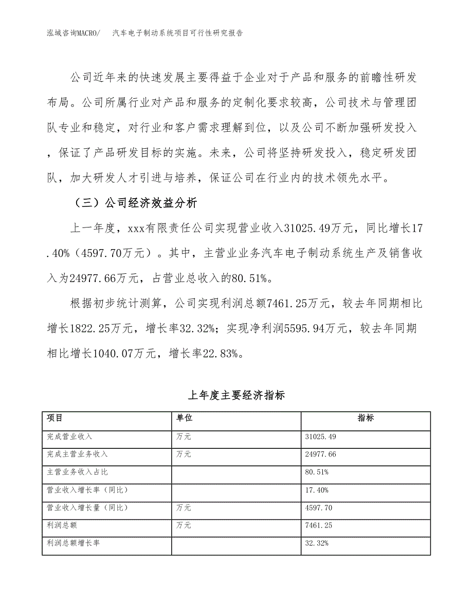 汽车电子制动系统项目可行性研究报告_范文.docx_第4页