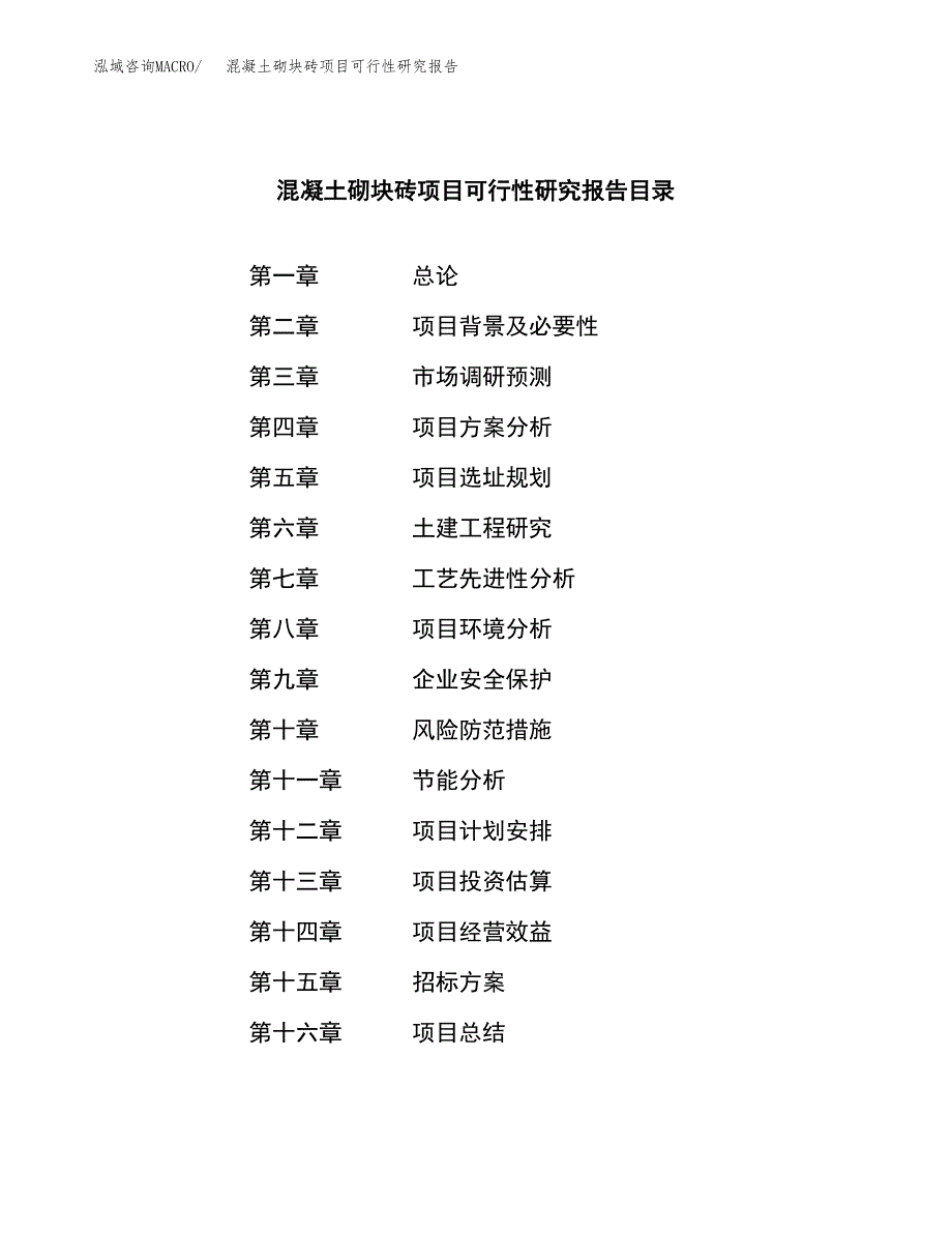 混凝土砌块砖项目可行性研究报告_范文.docx_第2页