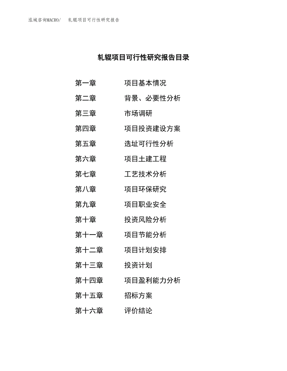 轧辊项目可行性研究报告_范文.docx_第2页