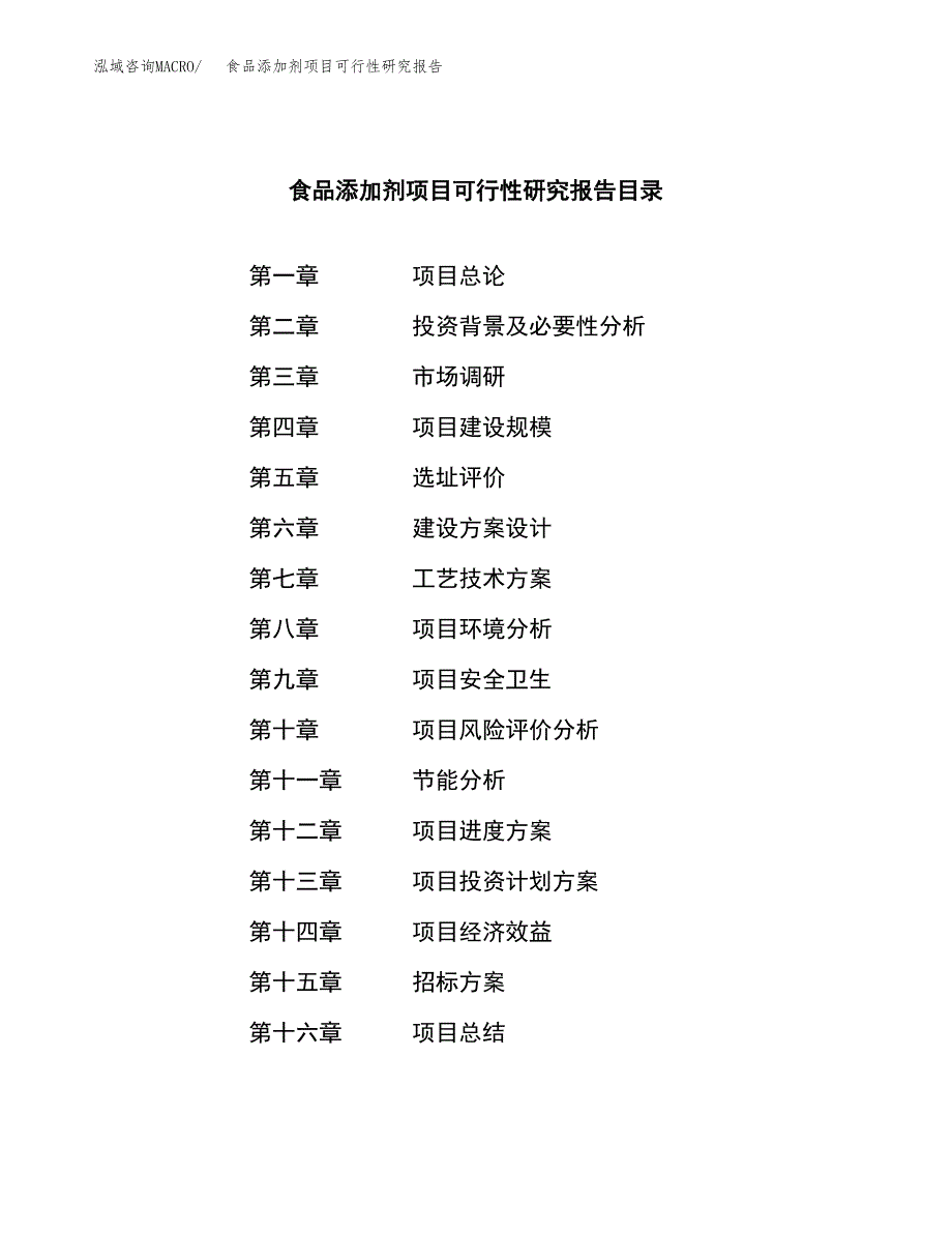 食品添加剂项目可行性研究报告_范文.docx_第2页