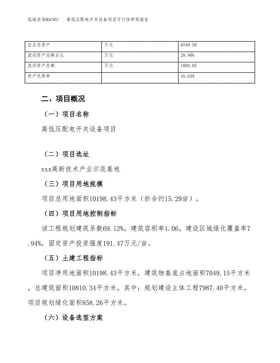 高低压配电开关设备项目可行性研究报告_范文.docx_第5页