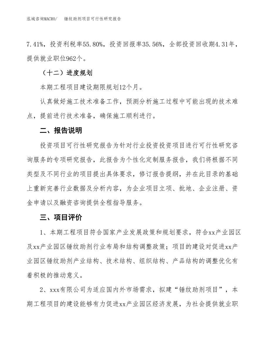 锤纹助剂项目可行性研究报告[参考范文].docx_第5页