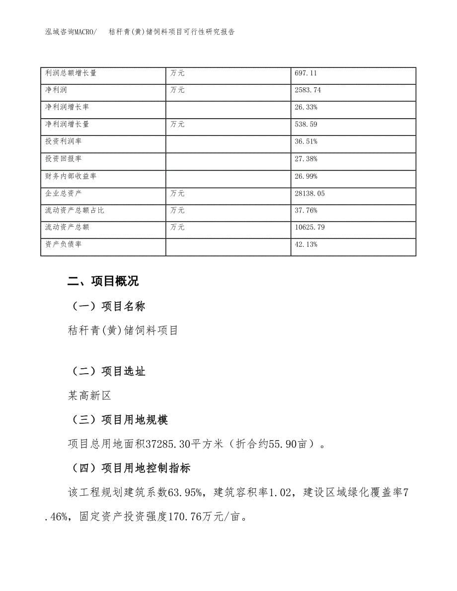 秸秆青(黄)储饲料项目可行性研究报告_范文.docx_第5页