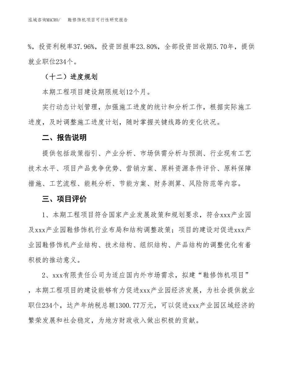 鞋修饰机项目可行性研究报告[参考范文].docx_第5页