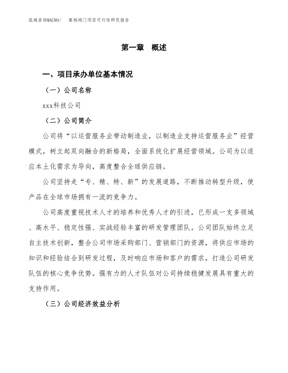 高档阀门项目可行性研究报告_范文.docx_第3页