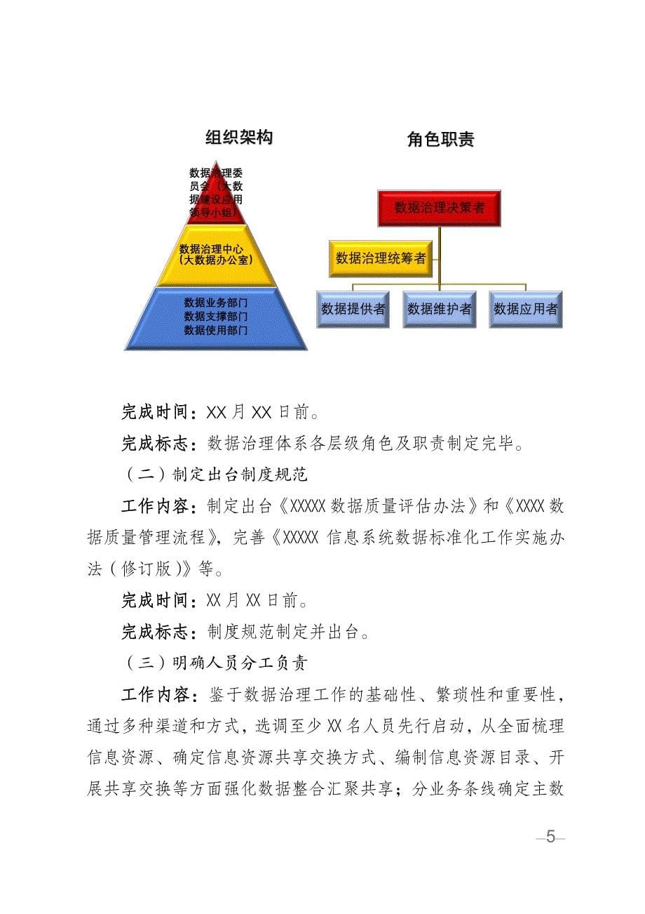 xxxxx201x年大数据治理工作方案_第5页