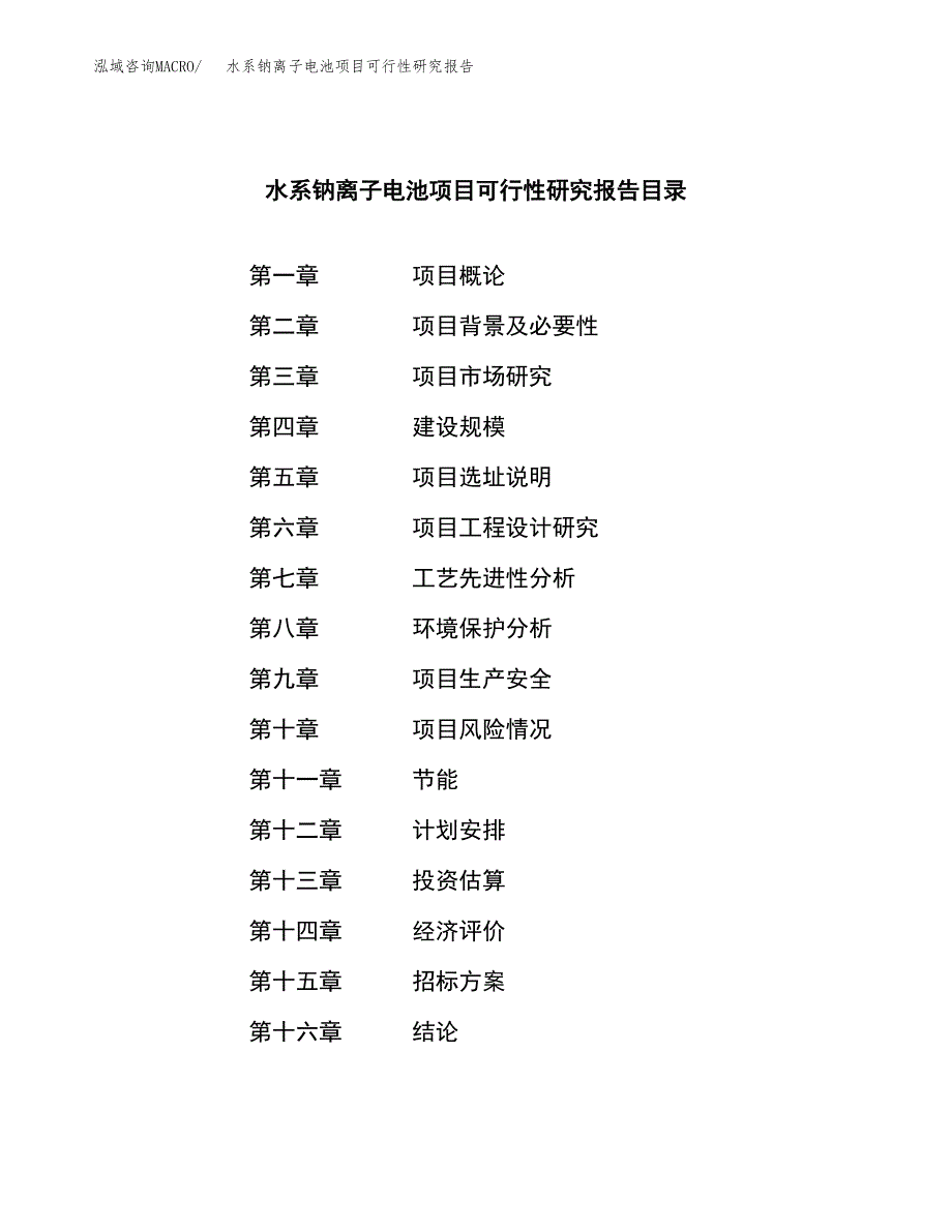 水系钠离子电池项目可行性研究报告_范文.docx_第2页