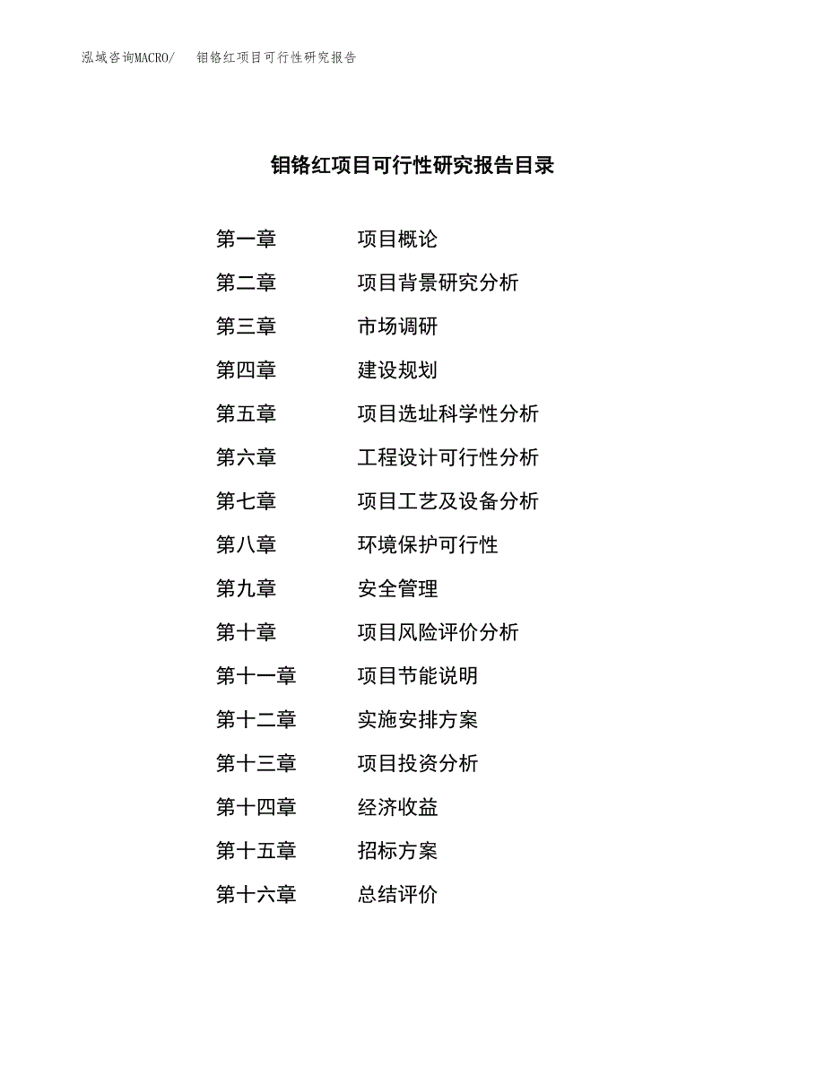 钼铬红项目可行性研究报告_范文.docx_第2页