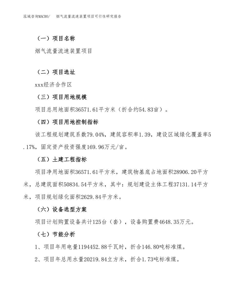 烟气流量流速装置项目可行性研究报告_范文.docx_第5页