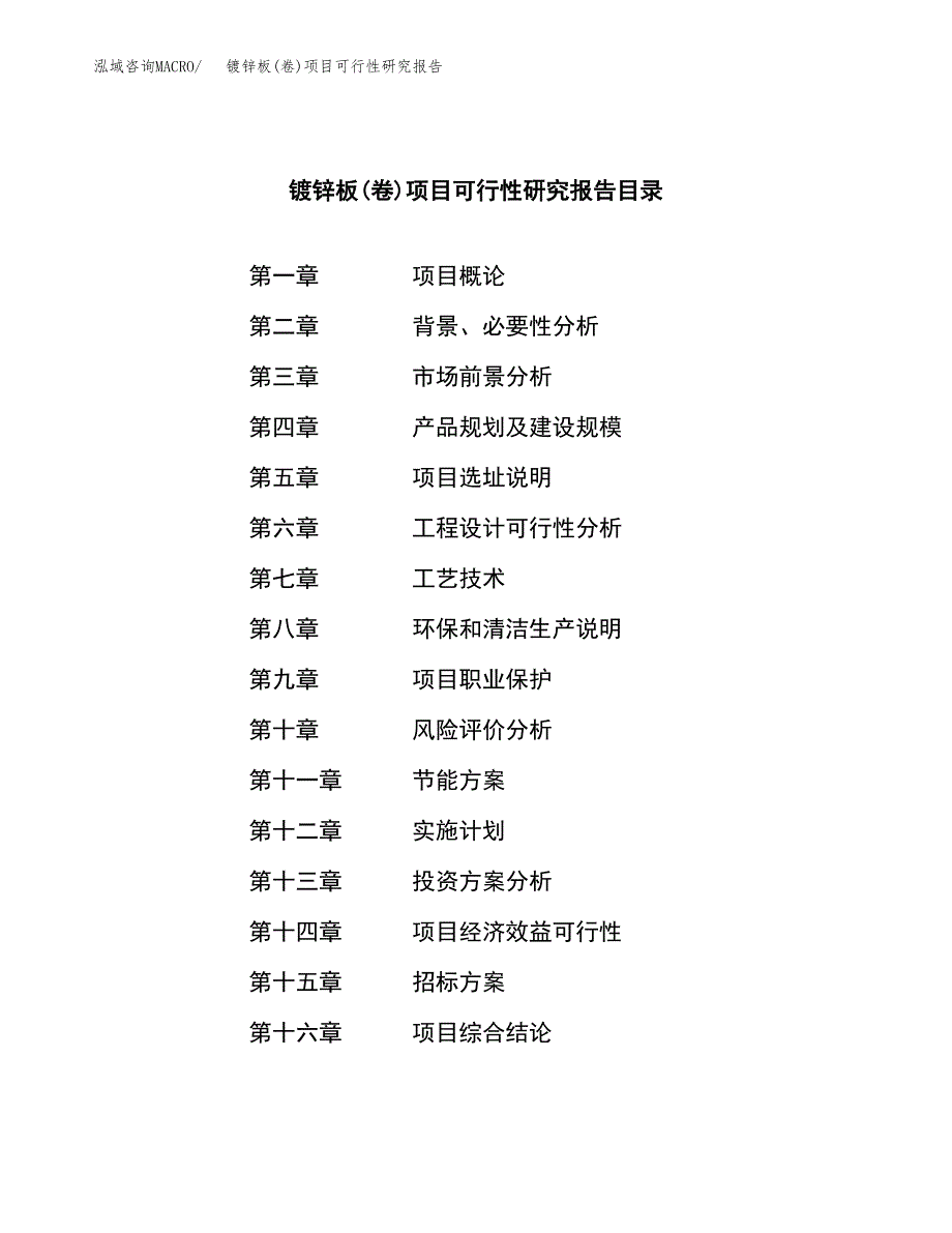 镀锌板(卷)项目可行性研究报告_范文.docx_第2页