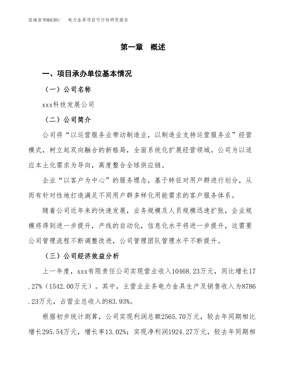 电力金具项目可行性研究报告_范文.docx_第3页