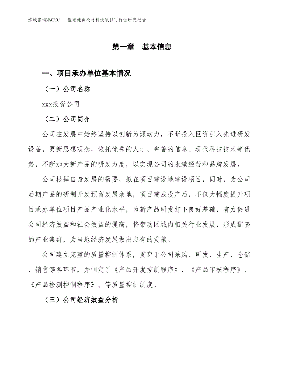 锂电池负极材料线项目可行性研究报告_范文.docx_第3页