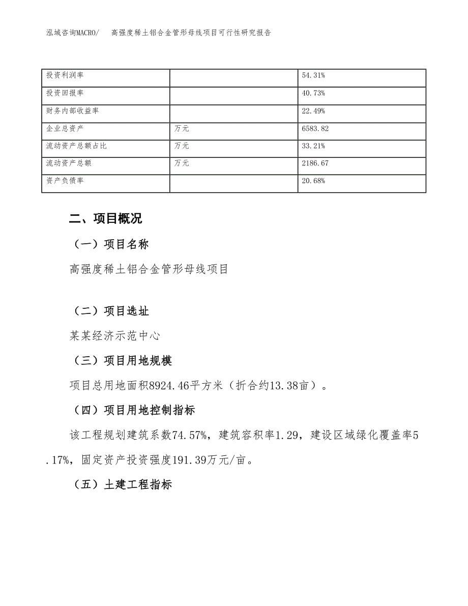 高强度稀土铝合金管形母线项目可行性研究报告_范文.docx_第5页