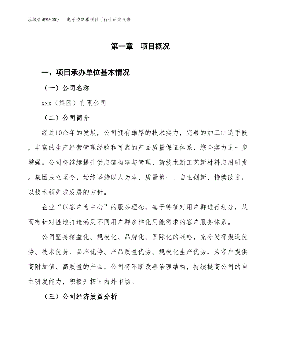 电子控制器项目可行性研究报告_范文.docx_第3页