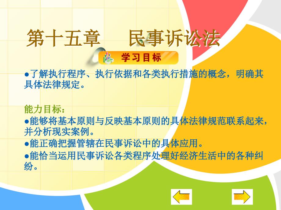 经济法教学课件作者王瑜课件习题答案015民事诉讼法_第2页