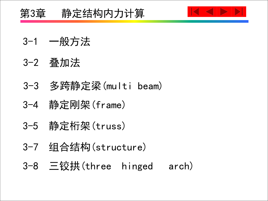 祁皑的课件第3章静定结构内力分析_第1页