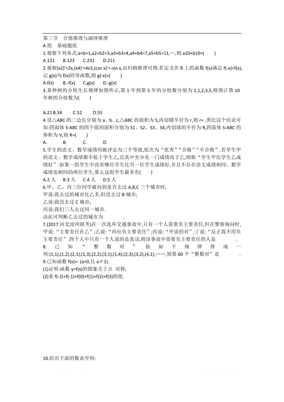 2019届高考数学一轮复习夯基提能作业：第十一章复数算法推理与证明第二节算法与程序框图 _第1页