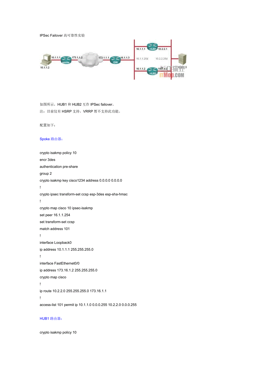 IPSec-Failover高可靠性_第1页