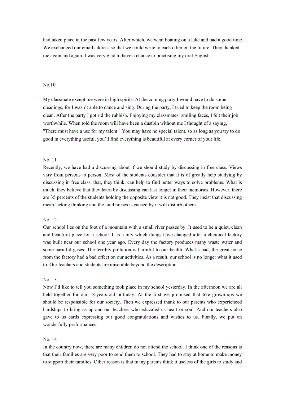 英语短文改错30篇-附答案_第3页