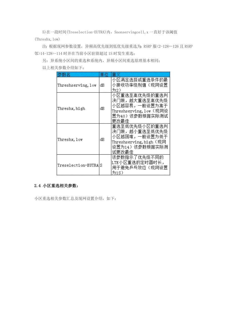 LTE无线参数及KPI指标优化_第5页