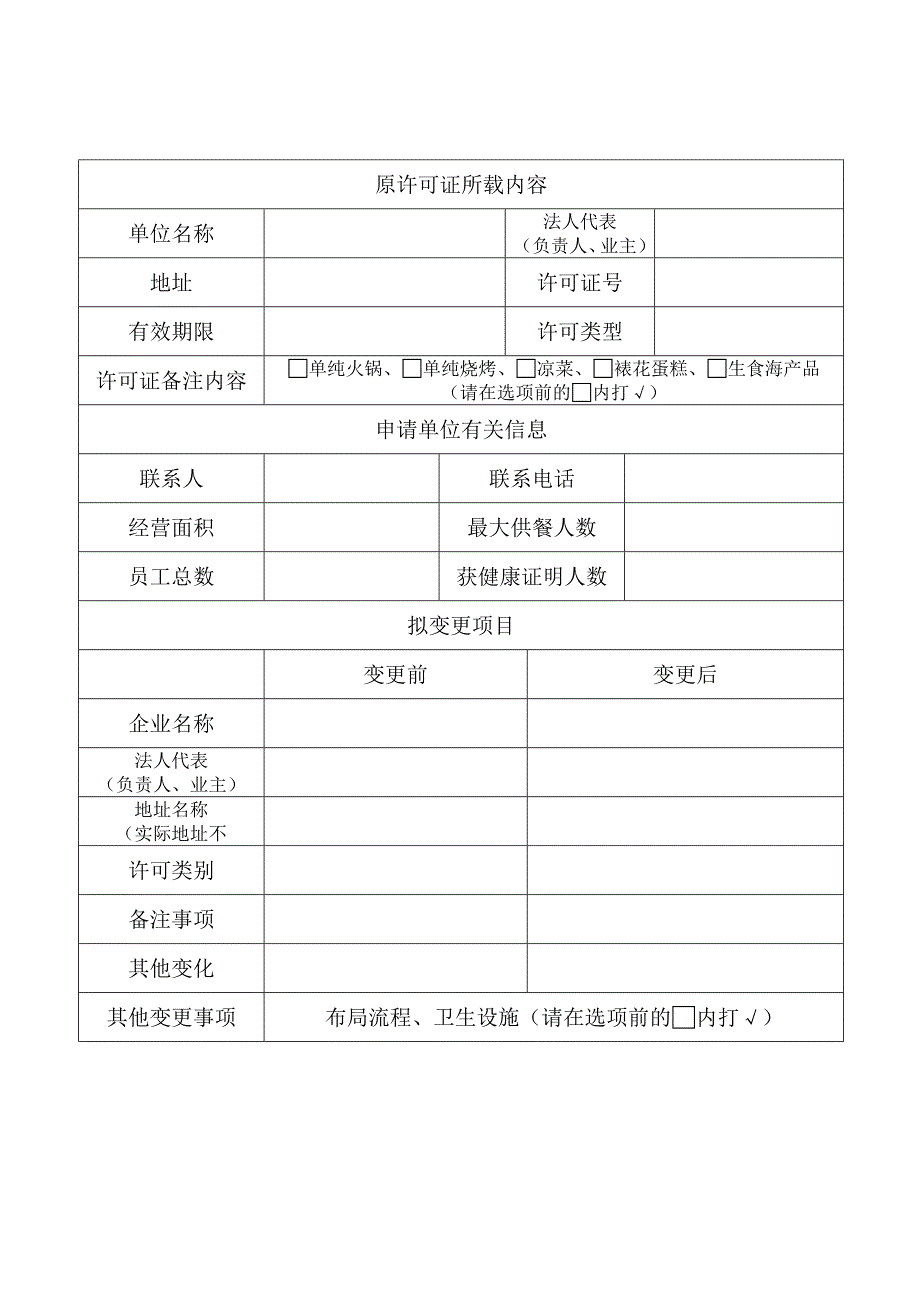 餐饮服务许可证许可类别变更_第3页