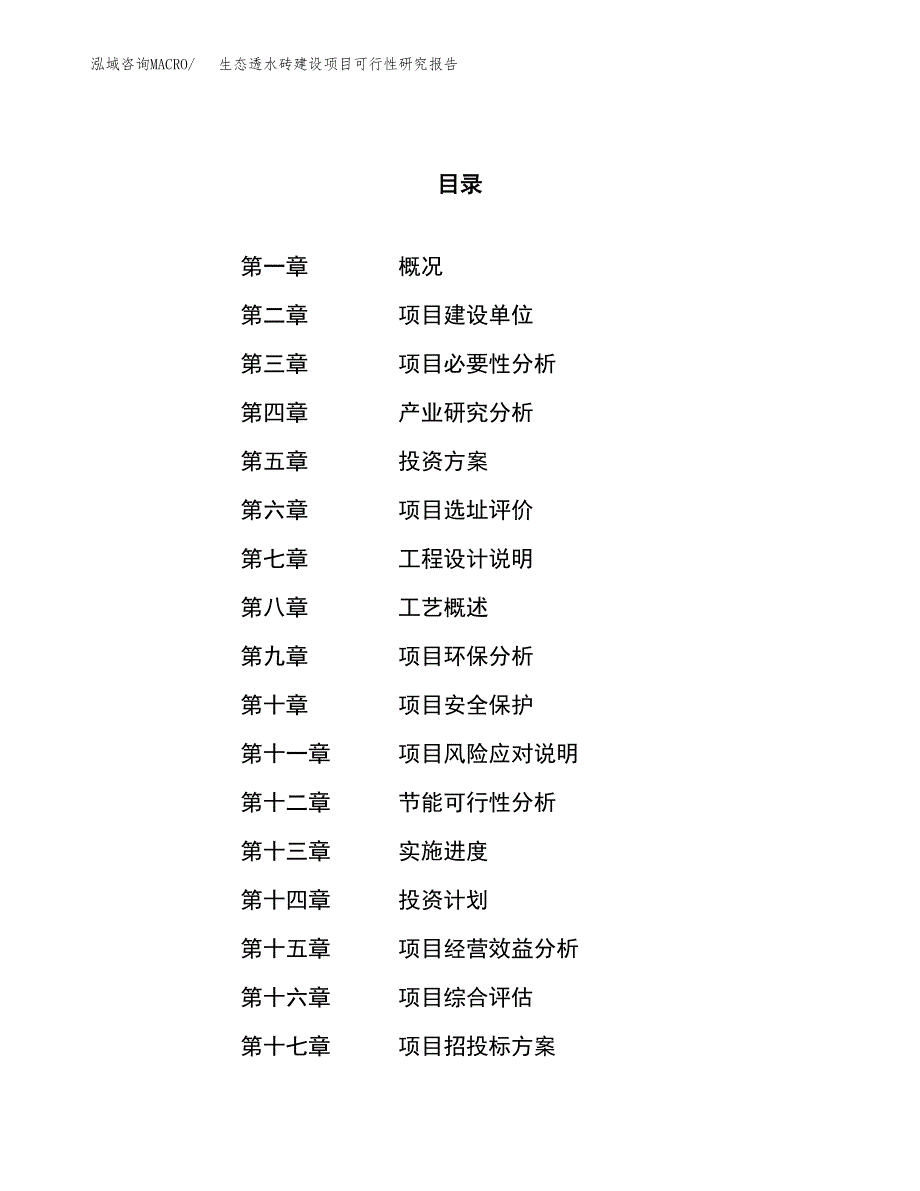 生态透水砖建设项目可行性研究报告（43亩）.docx_第1页