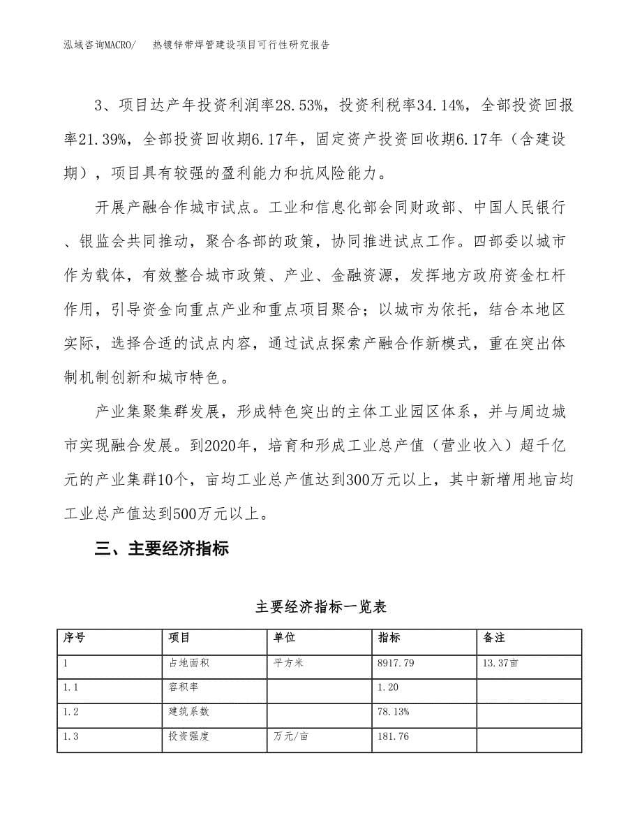 热镀锌带焊管建设项目可行性研究报告（13亩）.docx_第5页