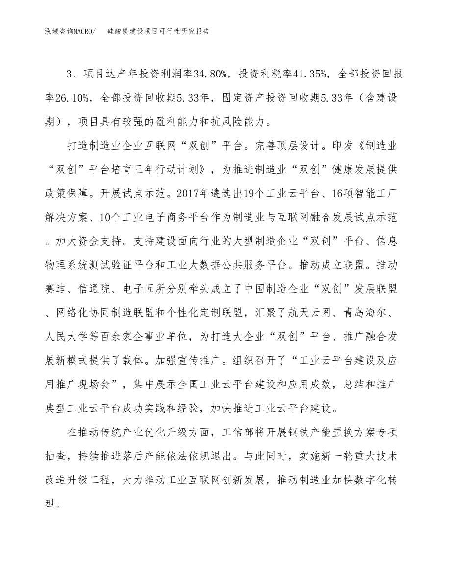 硅酸镁建设项目可行性研究报告（85亩）.docx_第5页