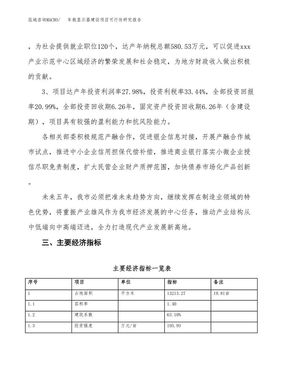 车载显示器建设项目可行性研究报告（20亩）.docx_第5页