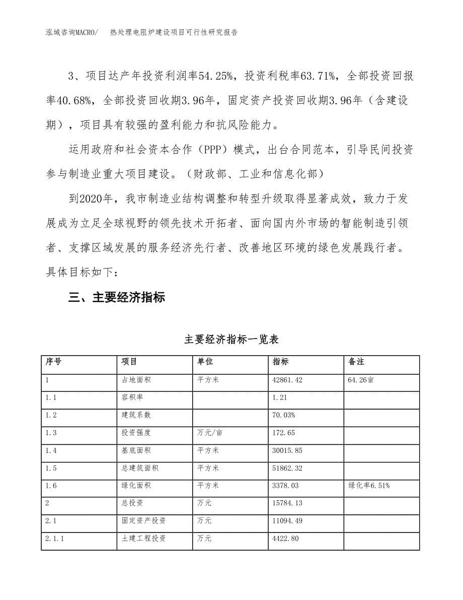 热处理电阻炉建设项目可行性研究报告（64亩）.docx_第5页