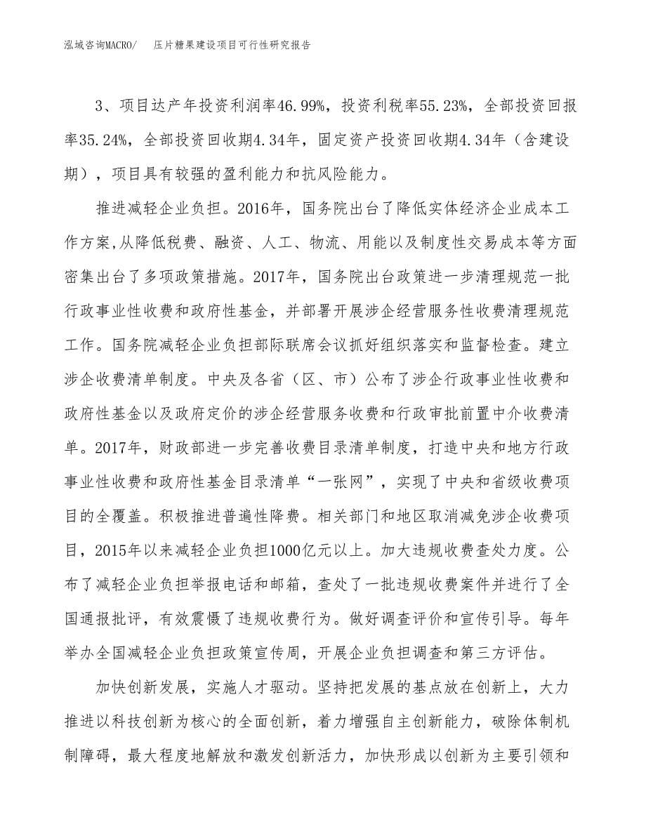 压片糖果建设项目可行性研究报告（82亩）.docx_第5页