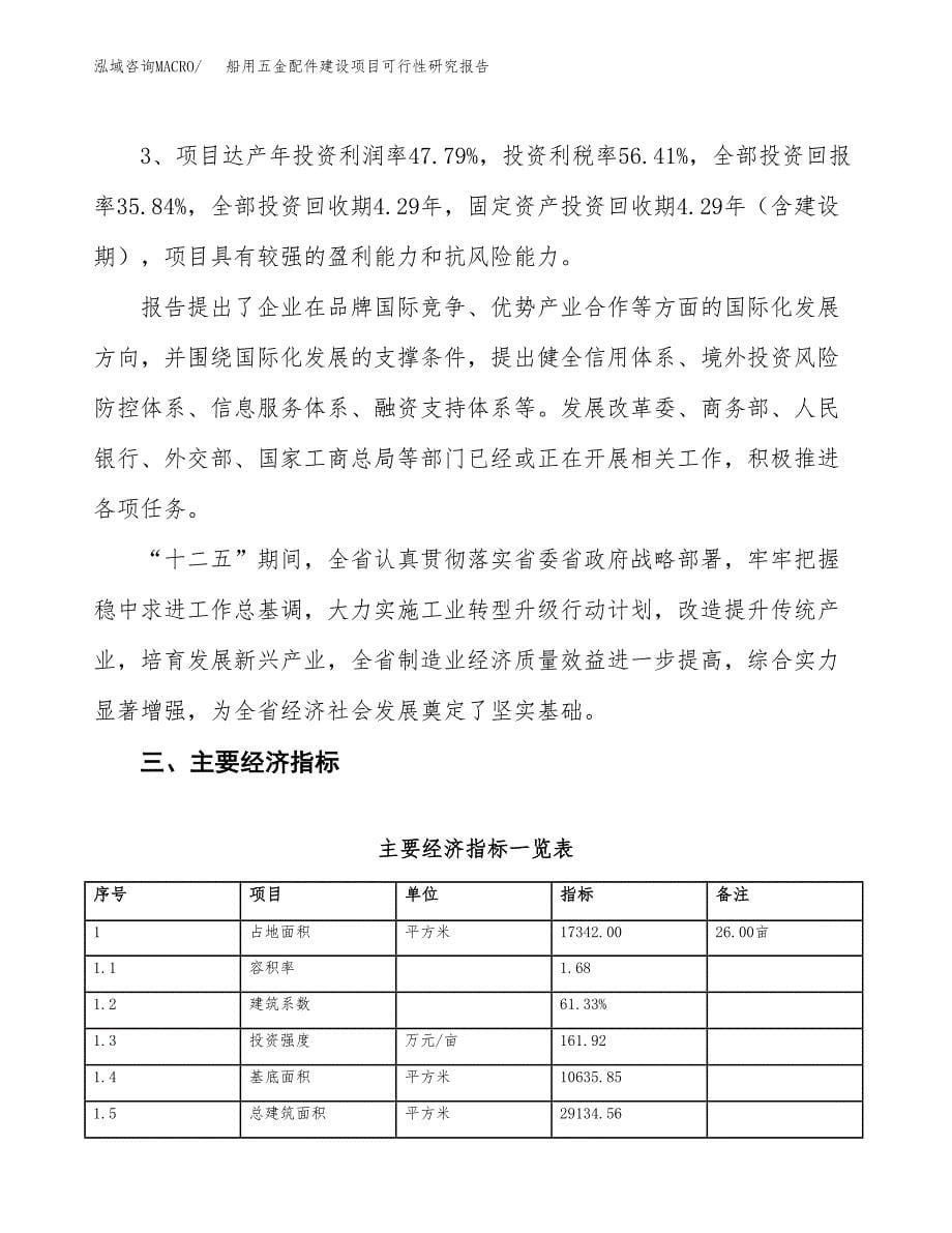 船用五金配件建设项目可行性研究报告（26亩）.docx_第5页