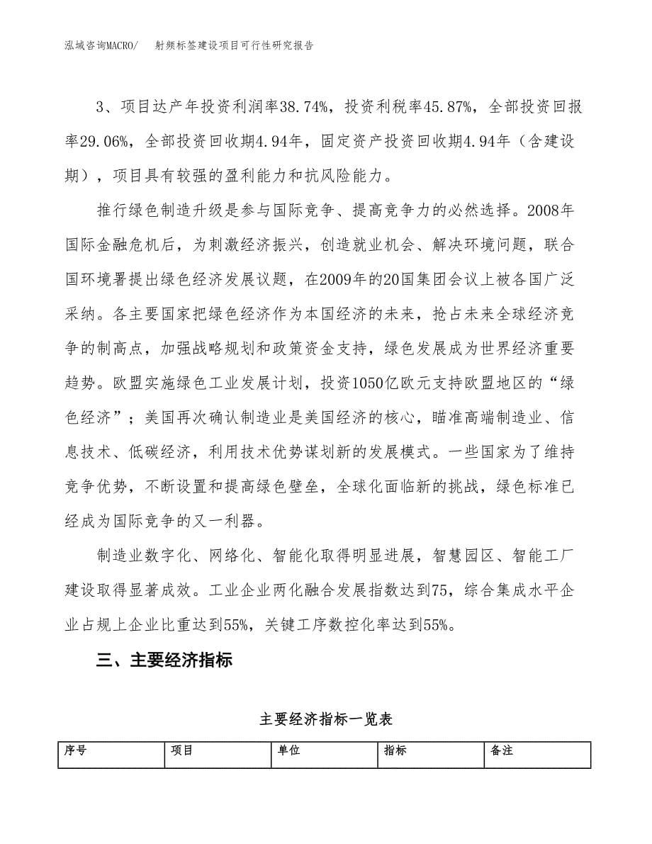 射频标签建设项目可行性研究报告（14亩）.docx_第5页