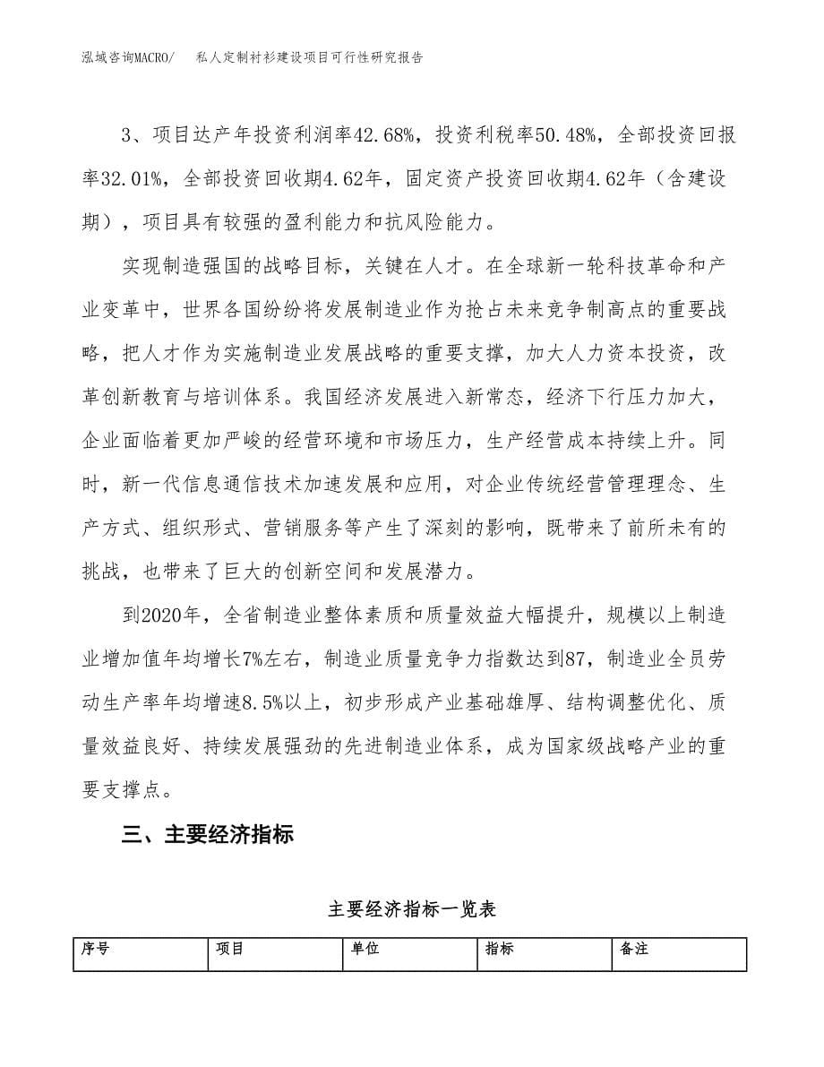 私人定制衬衫建设项目可行性研究报告（43亩）.docx_第5页