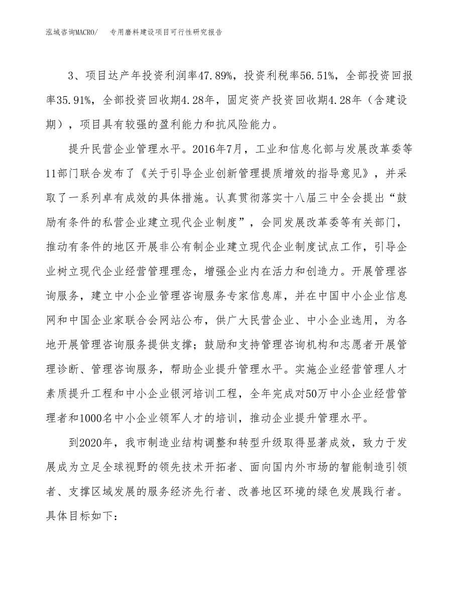 专用磨料建设项目可行性研究报告（67亩）.docx_第5页