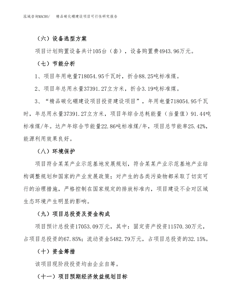 精品碳化硼建设项目可行性研究报告（58亩）.docx_第3页