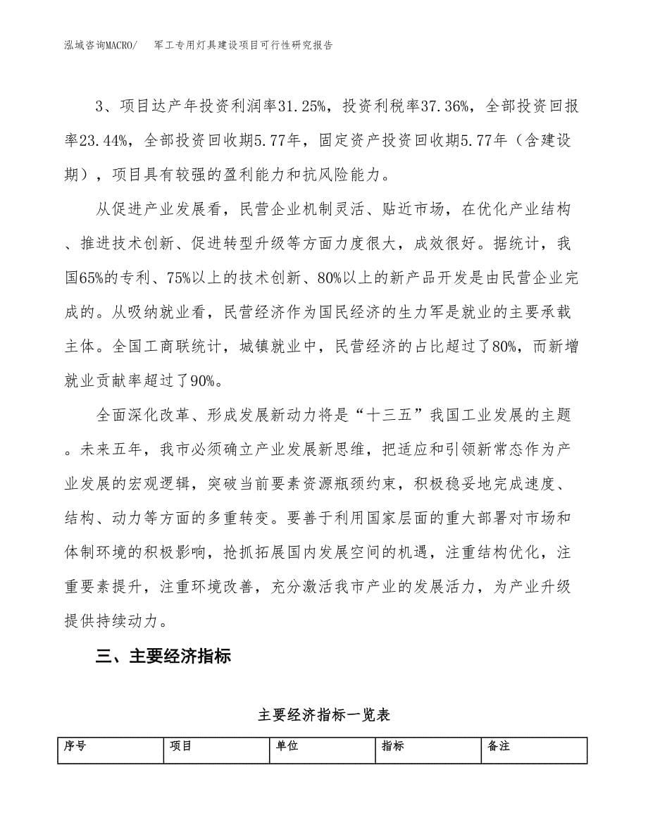 军工专用灯具建设项目可行性研究报告（44亩）.docx_第5页