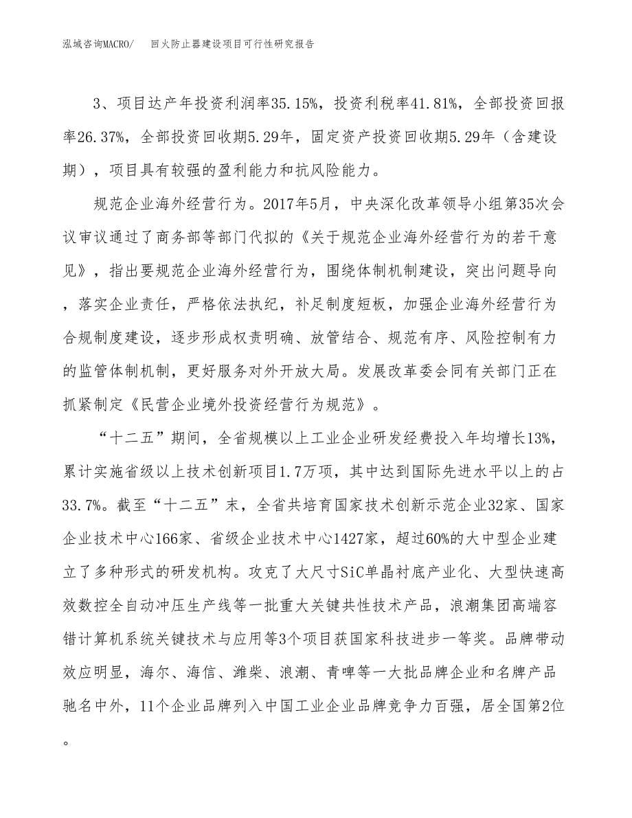 回火防止器建设项目可行性研究报告（39亩）.docx_第5页